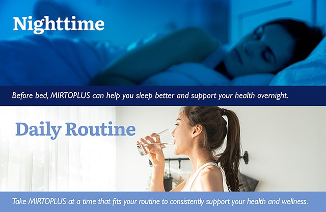 When to take MIRTOPLUS part 2